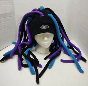 Mental Headgear Ski/Snowboard Crazy Hat Blue Purple Black Adult One Size