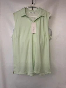 NEW! Women’s size 2XL Lady Hagen jacquard Golf Polo Shirt MSRP: $45 sleeveless - Picture 1 of 5