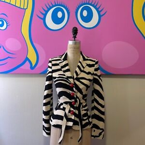 Moschino Cheap Chic Zebra Jacket Animal Print