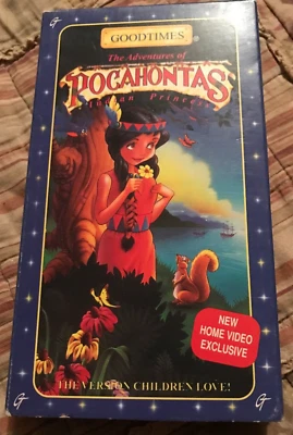 The Adventures of Pocahontas "Indian Princess" - 1995 Goodtimes - VHS - VTG - Image 1 of 4