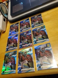 ⬛🟦(9)2020 ELITE DJ MOORE CARD LOT 8 BASE #79 1 🟪SQUARES REFRACTOR 7/99 🟦⬛ - Picture 1 of 6
