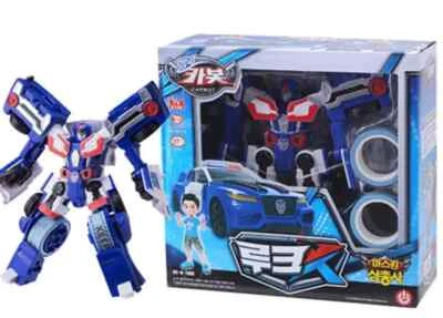 SONOKONG Hello Carbot Masking Trio Luke X Transforming Robot Police Car - Blue - Image 1 of 4