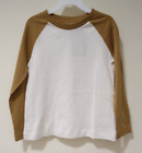 NWT H&M Brown/Ivory Raglan Sleeve Shirt Boy's Size 5-6