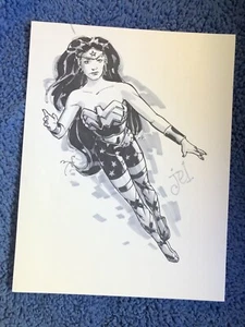 DC Comics WONDER WOMAN dibujo tonificado por JAMES E. LYLE - Imagen 1 de 1