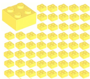 ☀️50x NUEVO LEGO 2x2 AMARILLO CLARO BRILLANTE Ladrillos 3003 Piezas a Granel Sol Edificio de Ciudad - Imagen 1 de 2
