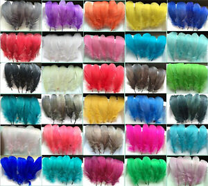 Wholesale 25-100 pcs beautiful soft Natural goose feathers 12-18cm / 5-7inches