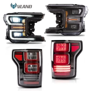 4* VLAND for 2018 2019 2020 Ford F150 Pickup Truck LED Headlights & Tail lights - Picture 1 of 16