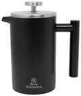 12 oz Stainless Steel French Press Coffee Maker for Home or Travel, Double Wa...