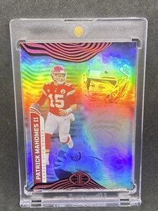 REFRACTOR DE LÁMINAS PATRICK MAHOMES Holo no automático - KANSAS CITY CHIEFS INVERSIÓN - Imagen 1 de 2