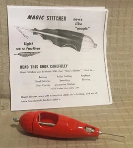Vintage Magic Stitcher Nähwerkzeug kommt mit Bedienungsanleitung - Bild 1 von 7