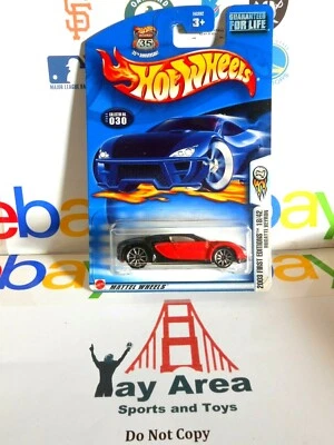 VG++ Unopened Bugatti Veyron 2003 Hot Wheels First Editions Series Red Black CAR - Image 1 of 4