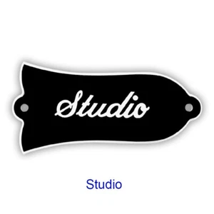 Parts For US Gibson Les Paul 'Studio' TRUSS ROD COVER PLATE , 2Ply Black - Picture 1 of 1