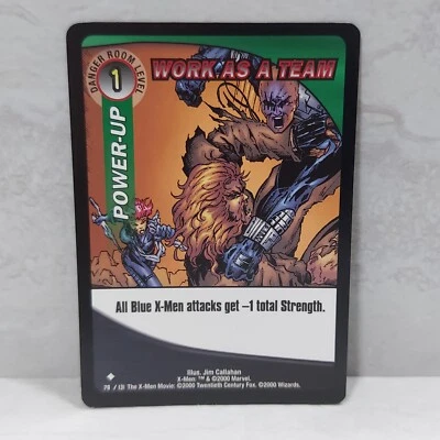 Marvel X-Men #79 Power Up Work As A Team Trading Card WOTC 2000 TCG CCG - Image 1 of 2