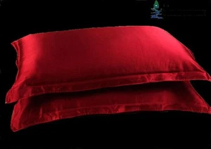 2 PIEZAS fundas de almohada de seda 22 mm sobre funda de almohada con brida - Imagen 1 de 18