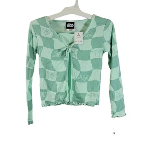 Star Wars Baby Yoda Two Piece Girls Long Sleeve Top, Honeydew, Sz Youth S, NWT - Picture 1 of 8