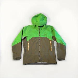 Arc'teryx Rush Jacket Men’s XL Green Brown Hooded Goretex Pro Ski Arcteryx - Picture 1 of 10