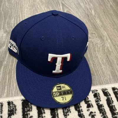 New Era Texas Rangers 2016 Postseason 59FIFTY Hat Blue Men’s Size: 7 5/8 - Image 1 of 4