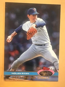 1991 Stadium Club Members Only #NNO Nolan Ryan (Ryan's 22nd Year Over 100 Ks) - Picture 1 of 2