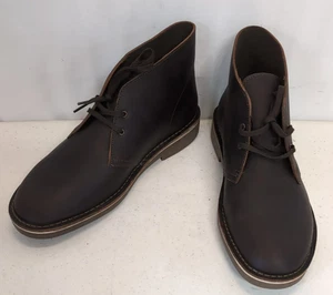 Clarks Originals Herren Wüste Chukka Braun Bienenwachs Leder Schnürstiefel Größe 11,5 W - Bild 1 von 13