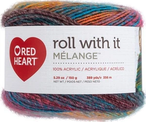 3 Pack Red Heart Roll With It Melange Yarn-Show Time E890-0752 - Bild 1 von 2