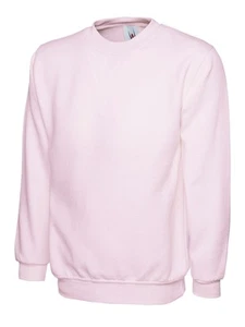 Uneek - Baju Sweatshirt Uniseks Klasik - 50% Poliester 50% Kapas - Pink - Saiz - Picture 1 of 1