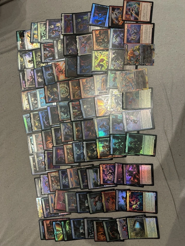 Mtg Marvel Spider Man Sammlung English All Foil 100 Karten - Bild 1 von 1