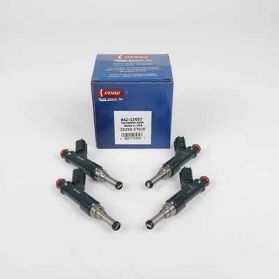 4X 23250-37020 Denso OEM  Fuel Injectors For 10-15 Toyota Prius Lexus CT200h1.8L - Image 1 of 4