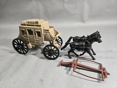 MARX reissued Gunsmoke Wells Fargo stagecoach in TAN - image 1 of 4