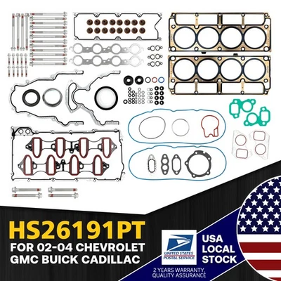 Juego de juntas de culata duraderas MGT con pernos para Chevrolet Tahoe 2002-2004 HS26191PT Foto 1 de 4