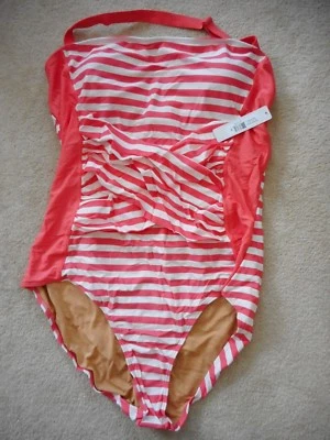 NWT Downeast Basics Down for a Dive Bridge Hampton 1pc Swimsuit Sz 3X Umbrella - Image 1 of 3
