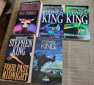 Lot (5) Stephen King-Rose Madder, Under the Dome, Four Past Midnight, Green Mile - Picture 1 of 16