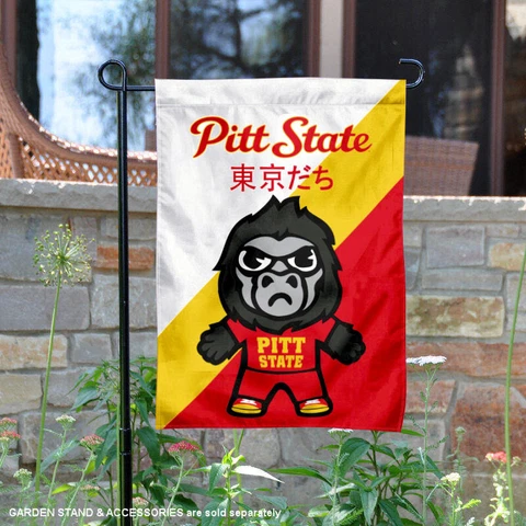 Pitt State Gorillas Tokyodachi Garden Flag and Yard Banner Cover