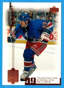 1999-00 Upper Deck WAYNE GRETZKY  Living Legend 99 - card # 30