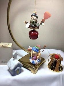LOTE MIXTO ADORNOS DE ÁRBOL DE NAVIDAD VINTAGE Muñeco de Nieve Oso Campanas 57 - Imagen 1 de 12