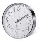 2X(Premium Silver Wall Clock, Wall Decoration, Modern Silent Wall Clock for7415