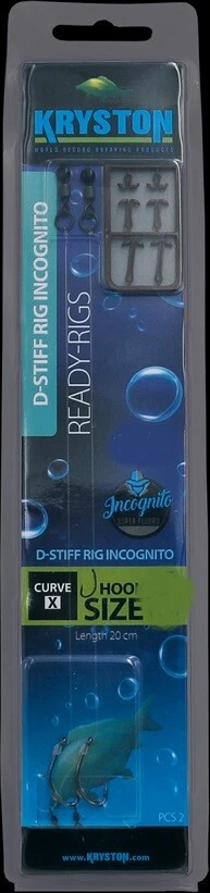 Kryston D Stiff Rig Incognito Fluorocarbon Ready Rigs Karpfenvorfach Vorfach