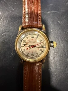 VINTAGE 1940s ROLEX OYSTER RECORDA GOLD PLATED MILITARY WATCH 15 RUBIES CAL.3478 - Picture 1 of 7