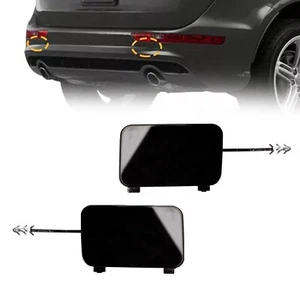 #2x Rear Bumper Tow Hook Cap Towing Eye Cover 8R0807449 8R0807450 For Q5 08-17# - Foto 1 di 7