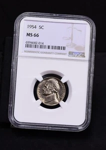 1954 Jefferson Nickel - NGC MS66 (#48610-L) - Picture 1 of 8