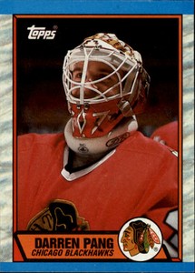 1989-90 Topps Chicago Blackhawks Hockey Card #31 Darren Pang