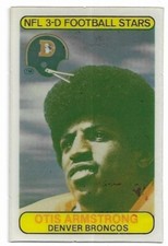 OTIS ANDERSON 1979 Stop 'n Go 3-D card #14 Denver Broncos Football NR MT