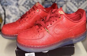 Size 10 - Nike Air Force 1 CMFT Lux Low Ostrich Red 2015 - Picture 1 of 15