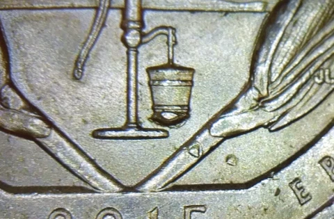 2015P ATB Nebraska Homestead Quarter Leaky Bucket Die Break Chip Mint Error Coin Cover