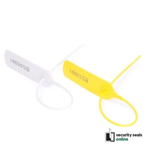 300mm Pull Tight Security Seals with Tear-Off – Tamper Evident, Numbered Tags - Picture 1 of 6