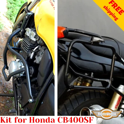 Kit de sistema portaequipajes para Honda CB 400 SF Protector de motor CB 400 Super Four Foto 1 de 4
