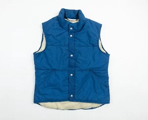 Vintage REI Puffer Vest Mens Large Blue Jacket Sleeveless Snap Button 90s Adult - Picture 1 of 11