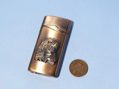 Vintage Copper Lighter with Eagle and Truck Design The Most American Lighter #JM - Image 1 of 4