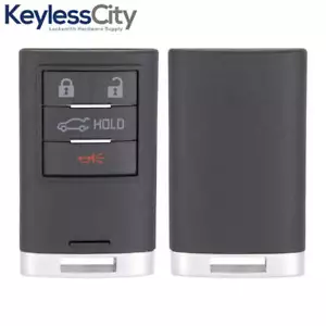 4-Button Smart Key Fits 2010-2015 Cadillac SRX ATS XTS / 22856929 / NBG009768T - Foto 1 di 4