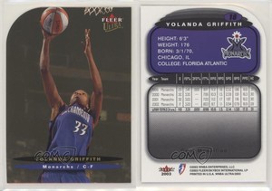 2003 Fleer Ultra WNBA Gold Medallion Edition Yolanda Griffith #18