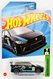 "Mattel Hot Wheels 158/250 ""Green Speed"" 9/10 Jaguar I-Pace eTrophy negro, ¡sin usar y sin usar! - Imagen 1 de 3